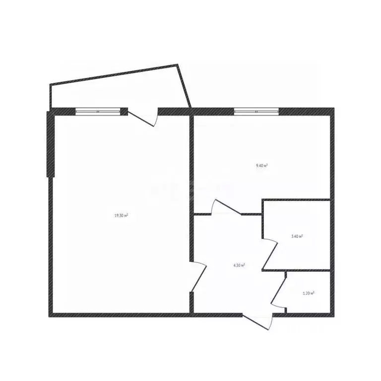 1-к кв. Брянская область, Брянск ул. 22-го съезда КПСС, 39 (37.4 м) - Фото 1