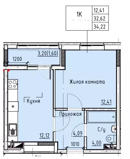 1-к кв. Ростовская область, Батайск ул. Талалихина (34.22 м) - Фото 0