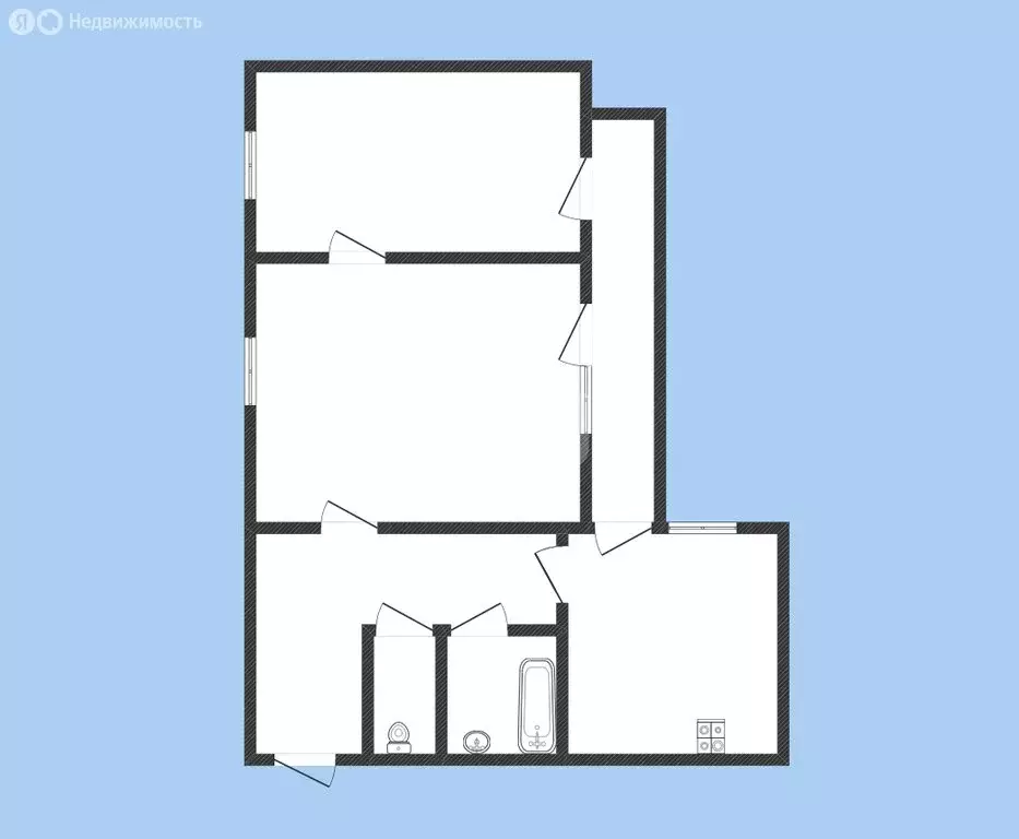 2-комнатная квартира: Черкесск, улица Коста Хетагурова, 29 (54.3 м) - Фото 1