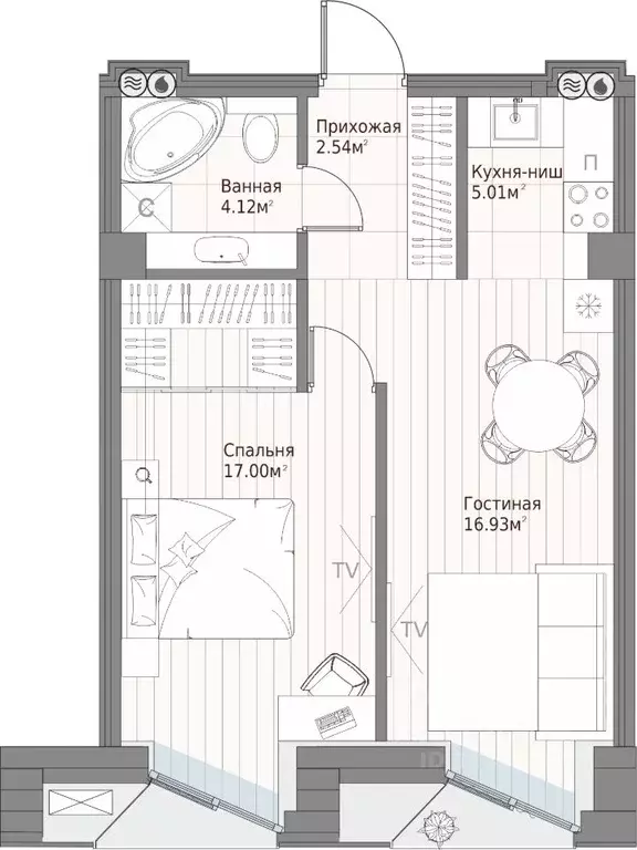 Студия Татарстан, Казань ул. Качалова, 93 (45.6 м) - Фото 2