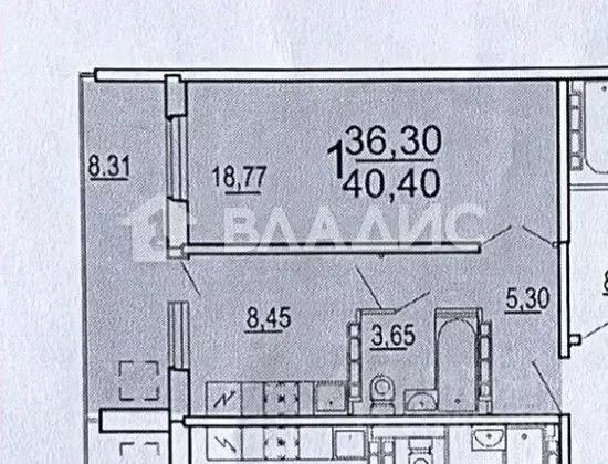 1-к кв. Волгоградская область, Волгоград ул. Тимирязева, 52 (36.2 м) - Фото 2