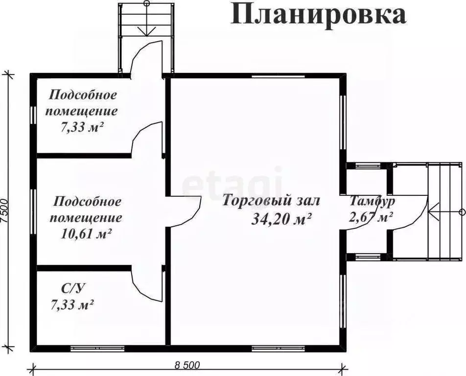 Торговая площадь в Тульская область, Тула ул. Генерала Маргелова, 9А ... - Фото 0