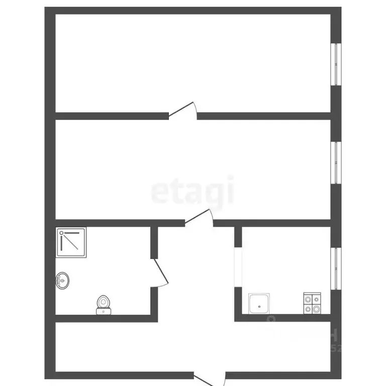 2-к кв. Ставропольский край, Пятигорск ул. Пастухова (47.1 м) - Фото 1