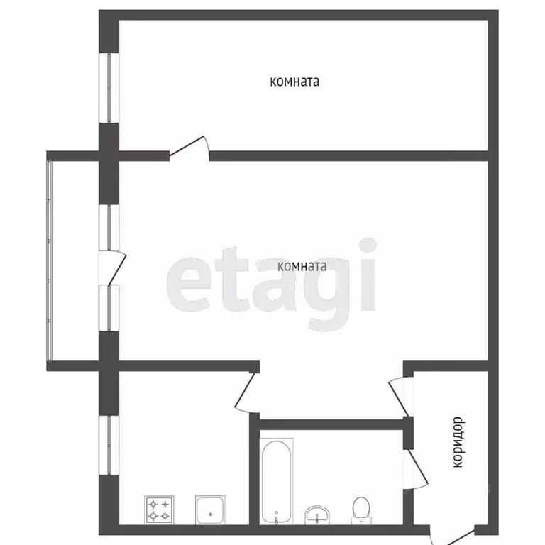 2-к кв. Тверская область, Тверь бул. Цанова, 15 (44.3 м) - Фото 0