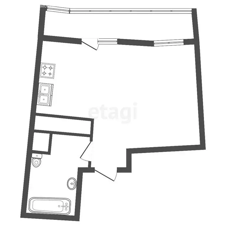 Квартира-студия: Санкт-Петербург, Планерная улица, 91к2 (21.87 м) - Фото 1