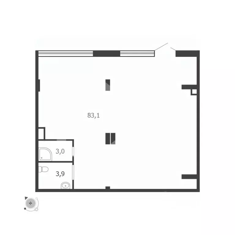 Торговая площадь в Москва 3-я оч., Шагал жилой комплекс, к4.2 (90 м) - Фото 2