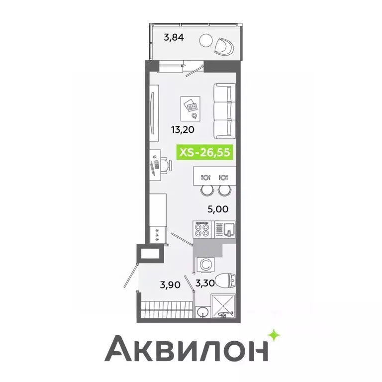 Студия Ленинградская область, Всеволожский район, Заневское городское ... - Фото 0