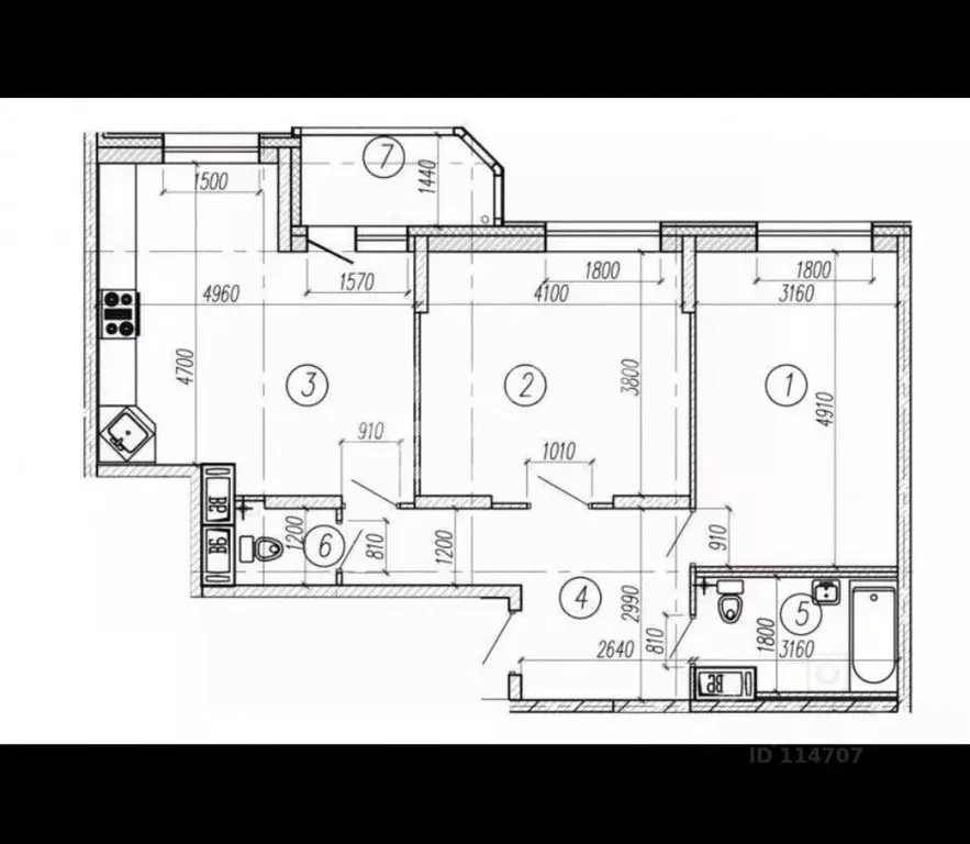2-к кв. Московская область, Красногорск бул. Космонавтов, 7 (74.0 м) - Фото 1