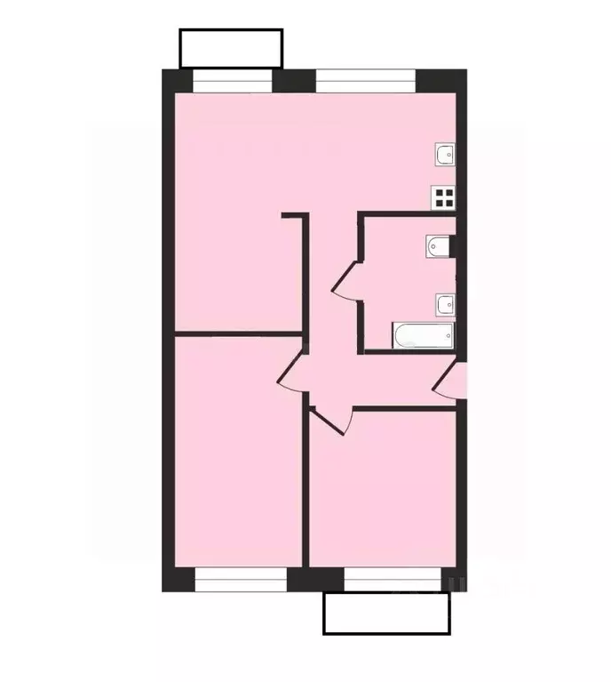 3-к кв. Владимирская область, Владимир ул. Горького, 81 (75.0 м) - Фото 1