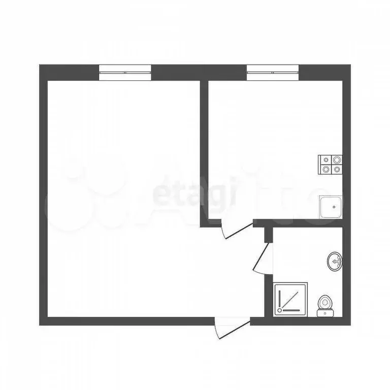 1-к. квартира, 35,5 м, 3/9 эт. - Фото 0