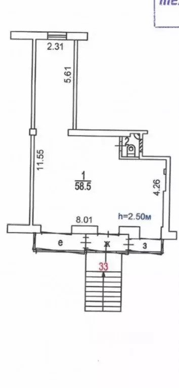 Помещение свободного назначения в Москва ул. Новинки, 4 (68 м) - Фото 1