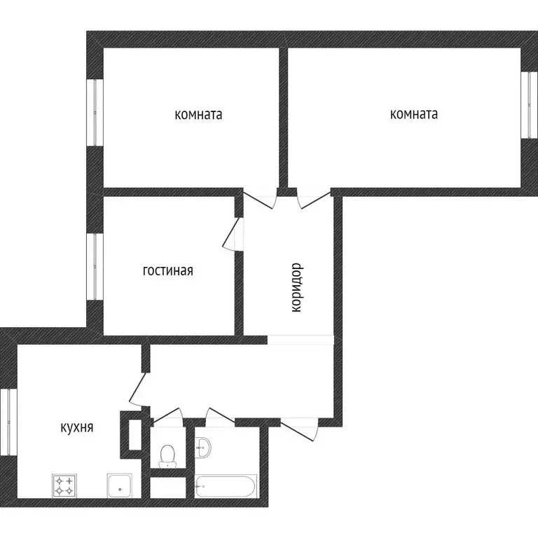 3-комнатная квартира: Москва, Ленская улица, 23 (74.8 м) - Фото 0