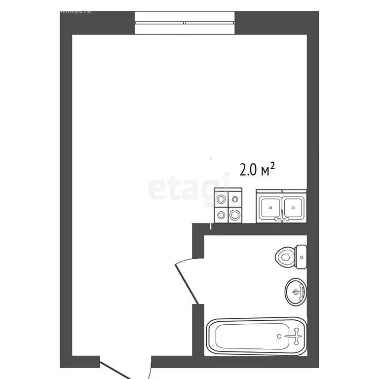Квартира-студия: Заводоуковск, Первомайская улица, 9 (14.2 м) - Фото 1
