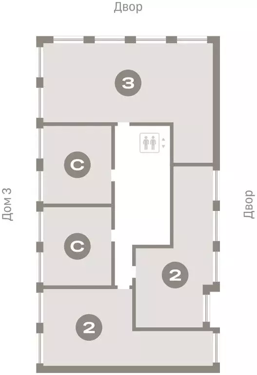 3-комнатная квартира: Тюмень, жилой комплекс Дом у Озера (94.89 м) - Фото 1
