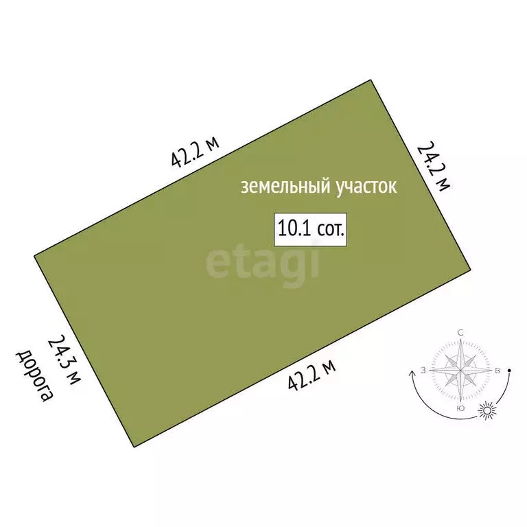 Участок в Тюменский муниципальный округ, деревня Кыштырла, Крещенская ... - Фото 1