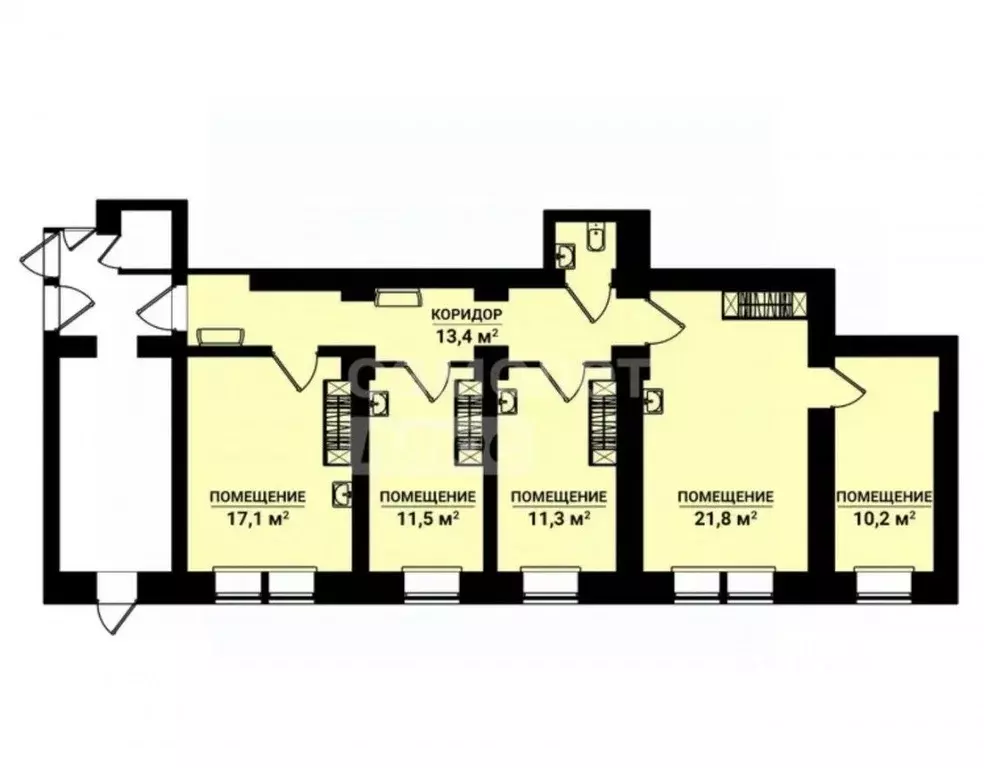 Офис в Кировская область, Кирово-Чепецк просп. Мира, 24 (100 м) - Фото 1
