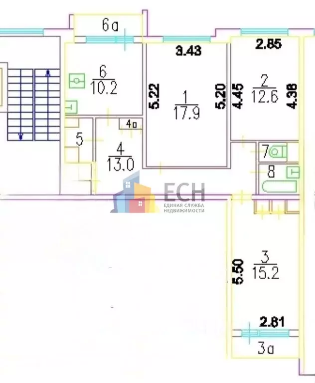 3-комнатная квартира: Москва, проспект Вернадского, 119 (73.8 м) - Фото 2