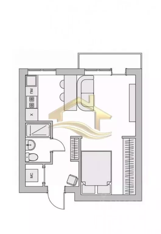 2-к кв. Краснодарский край, Туапсе ул. Карла Маркса, 89 (25.5 м) - Фото 1