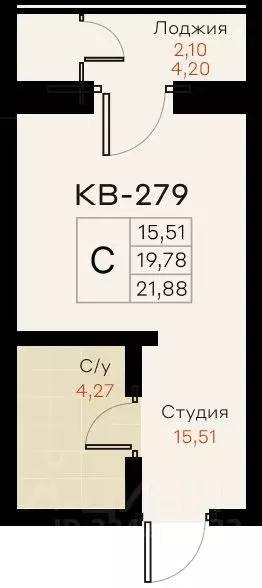 Студия Краснодарский край, Краснодар Народные Кварталы жилой комплекс ... - Фото 2