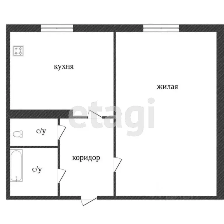 1-к кв. Ханты-Мансийский АО, Сургут ул. Маяковского, 49 (29.8 м) - Фото 1