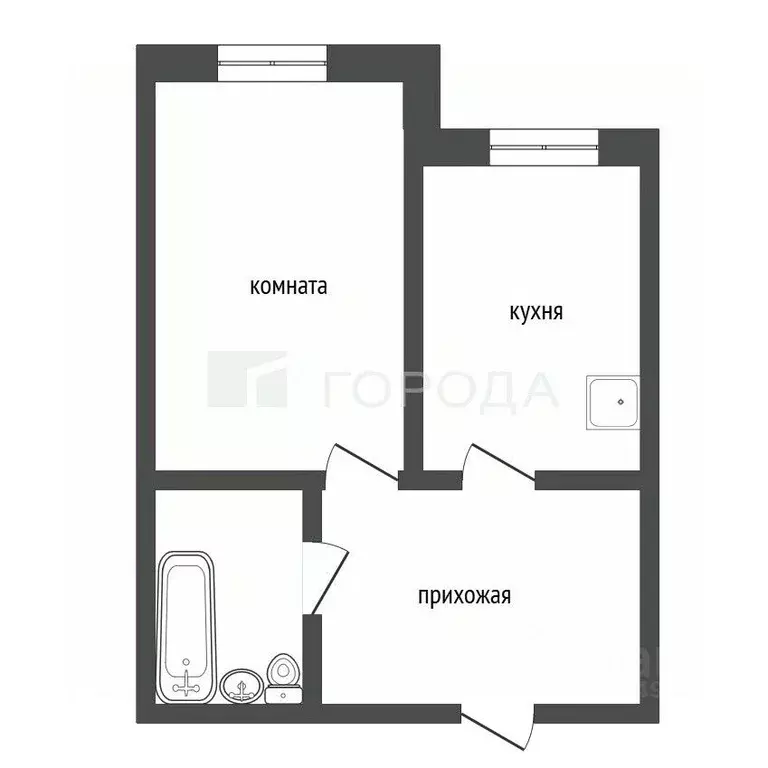 1-к кв. Алтайский край, Барнаул ул. Чкалова, 21 (37.0 м) - Фото 2