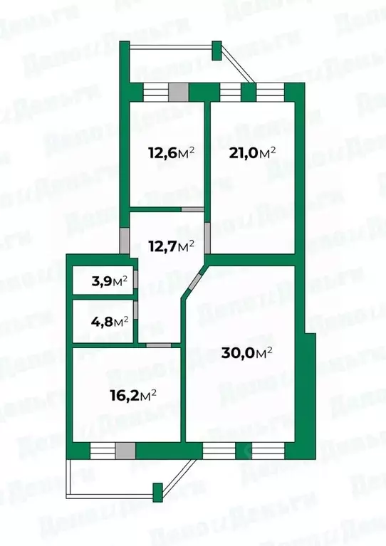 3-к кв. Кировская область, Киров ул. Молодой Гвардии, 84А (100.0 м) - Фото 0