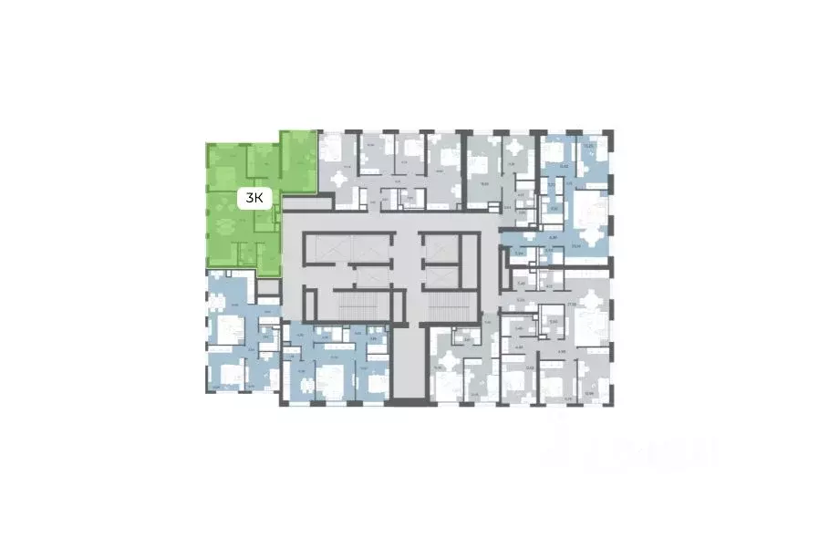 3-к кв. Москва Ультима Сити жилой комплекс (75.22 м) - Фото 2