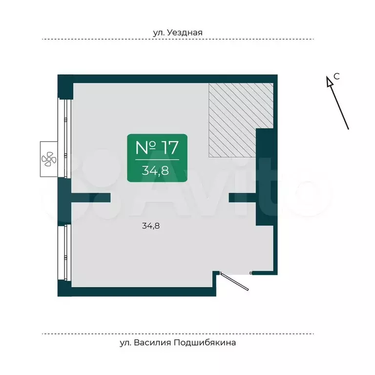 Продам помещение свободного назначения, 34.8 м - Фото 0