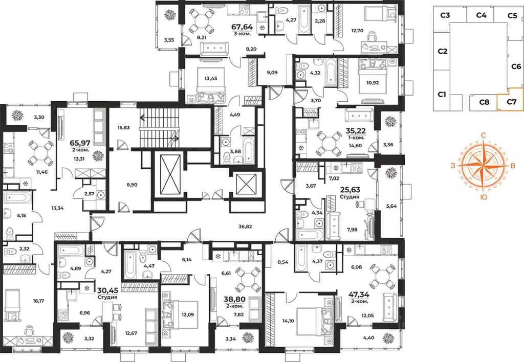 1-к кв. Хабаровский край, Хабаровск Брянский пер. (35.22 м) - Фото 2