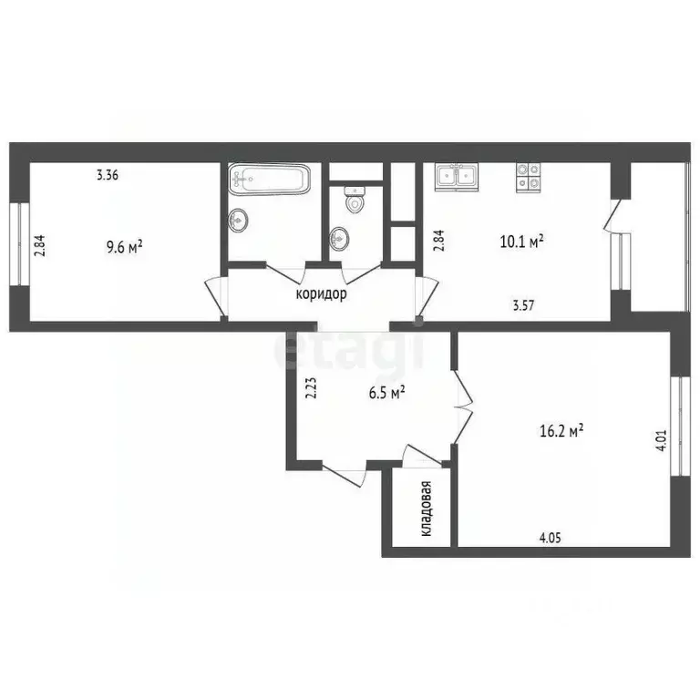 2-к кв. Москва Изюмская ул., 49к3 (52.1 м) - Фото 2