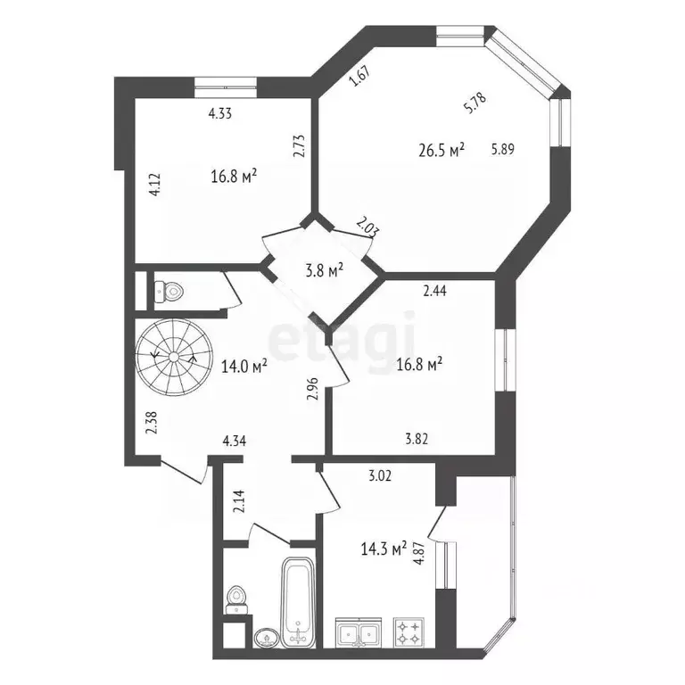 5-к кв. Московская область, Бронницы Марьинский мкр, 4 (174.1 м) - Фото 1