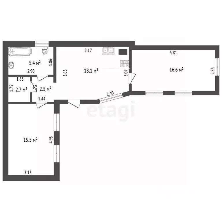 Дом в Ростовская область, Таганрог Крестьянский пер. (63 м) - Фото 2