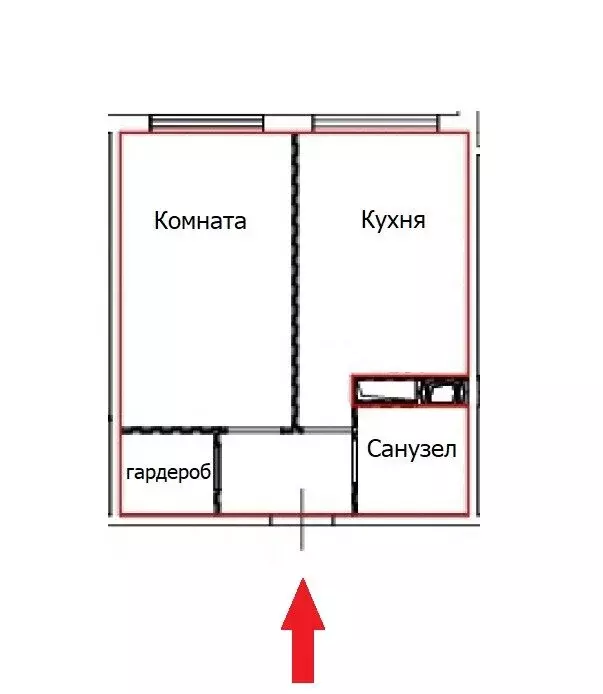 1-комнатная квартира: деревня Глухово, Романовская улица, 13 (32 м) - Фото 0