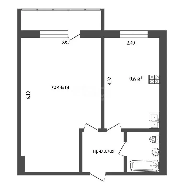 1-комнатная квартира: Москва, Часовая улица, 25к2 (34.7 м) - Фото 0