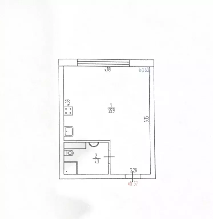 Продаётся квартира-студия, 30.2 м - Фото 1