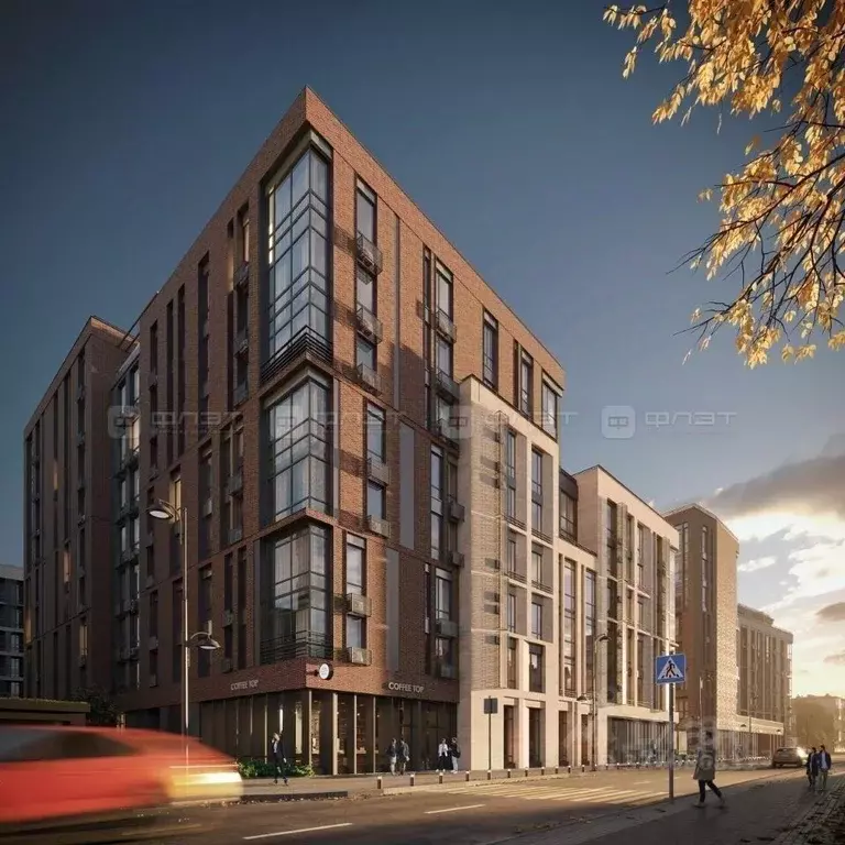 1-к кв. Татарстан, Казань ул. Галиаскара Камала, 39 (34.6 м) - Фото 1