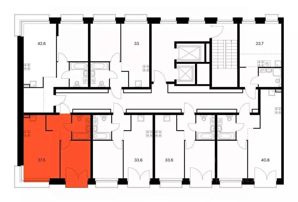 1-к кв. Татарстан, Казань Сиберово жилой комплекс, 2 (37.5 м) - Фото 2