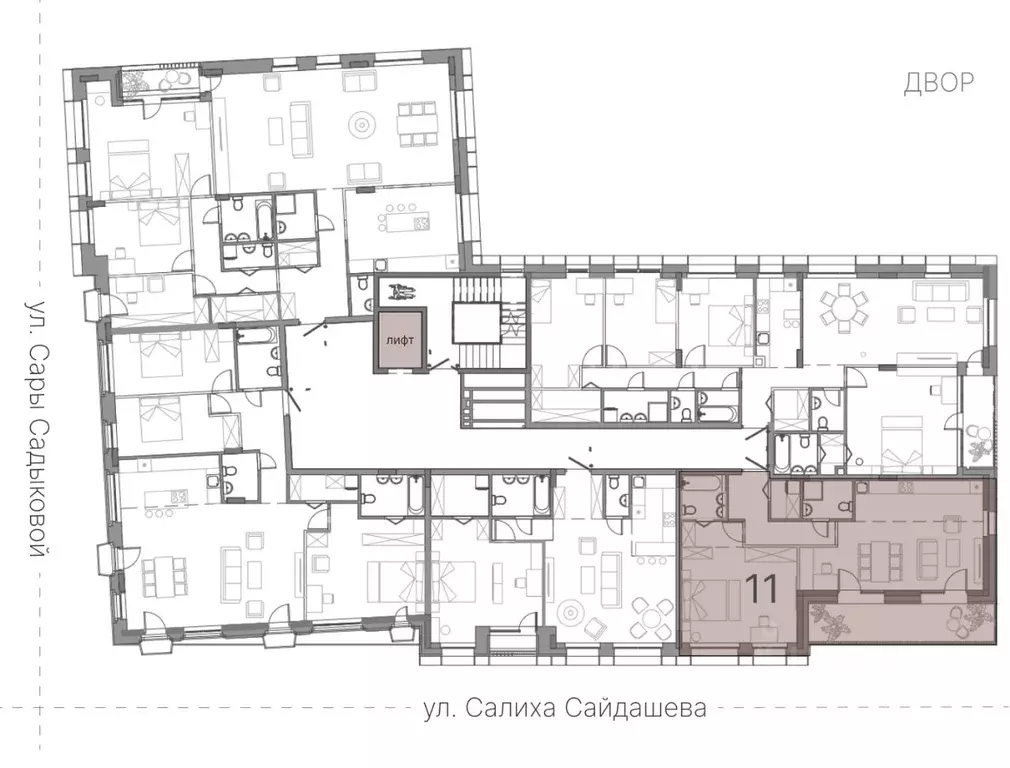2-к кв. Татарстан, Казань ул. Сары Садыковой (80.67 м) - Фото 2