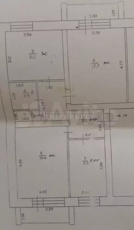 3-к. квартира, 69 м, 6/6 эт. - Фото 0