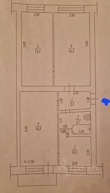 3-к кв. Кемеровская область, Мыски ул. Мира, 30 (60.0 м) - Фото 0