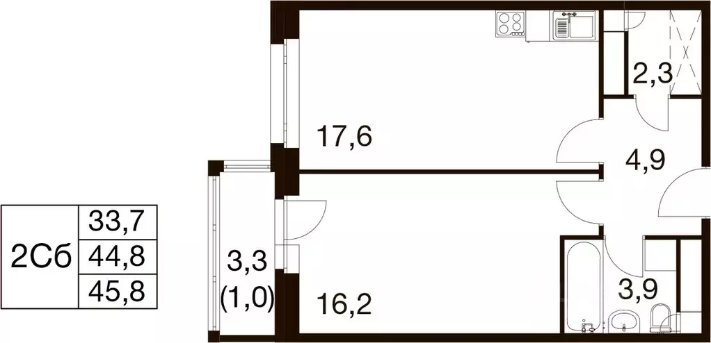 1-к кв. Московская область, Балашиха Гагарина мкр, ул. Проектная, 4 ... - Фото 1