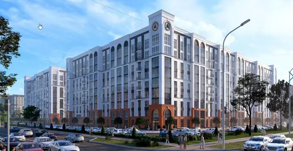 1-к. квартира, 45 м, 6/9 эт. - Фото 1