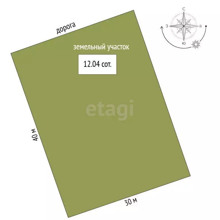 Участок в посёлок Увельский, Тенистая улица (12 м) - Фото 1