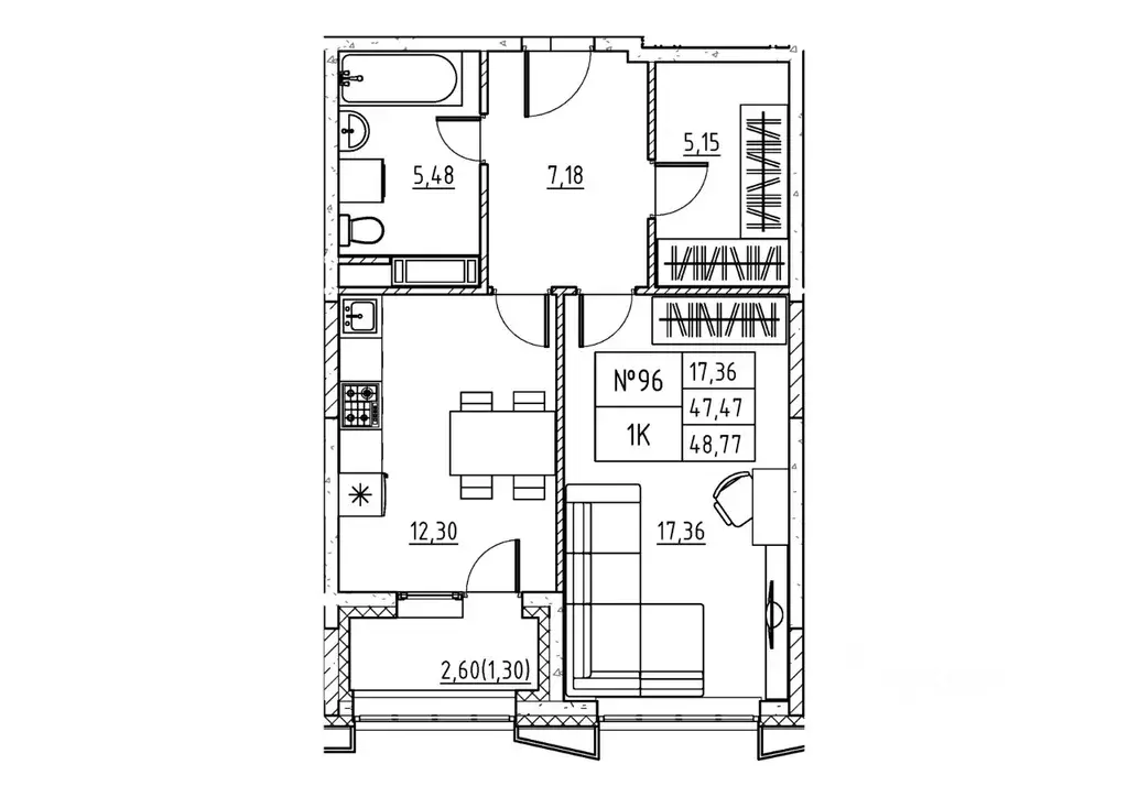 1-к кв. Московская область, Дубна ул. Понтекорво (50.07 м) - Фото 1