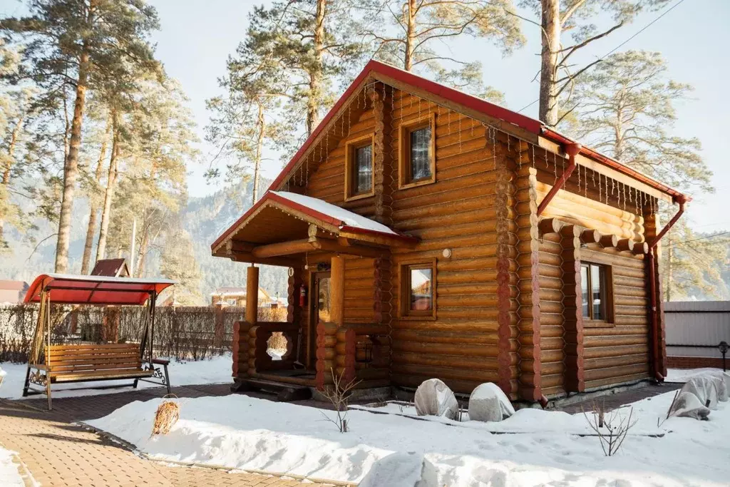 Дом в Алтай, Чемальский район, с. Чепош Спортивный пер., 16 (70 м) - Фото 1
