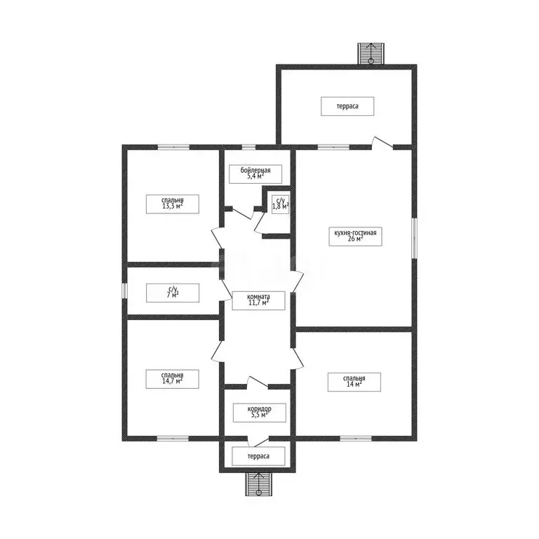 Дом в Строитель, Весёлая улица (121 м) - Фото 2