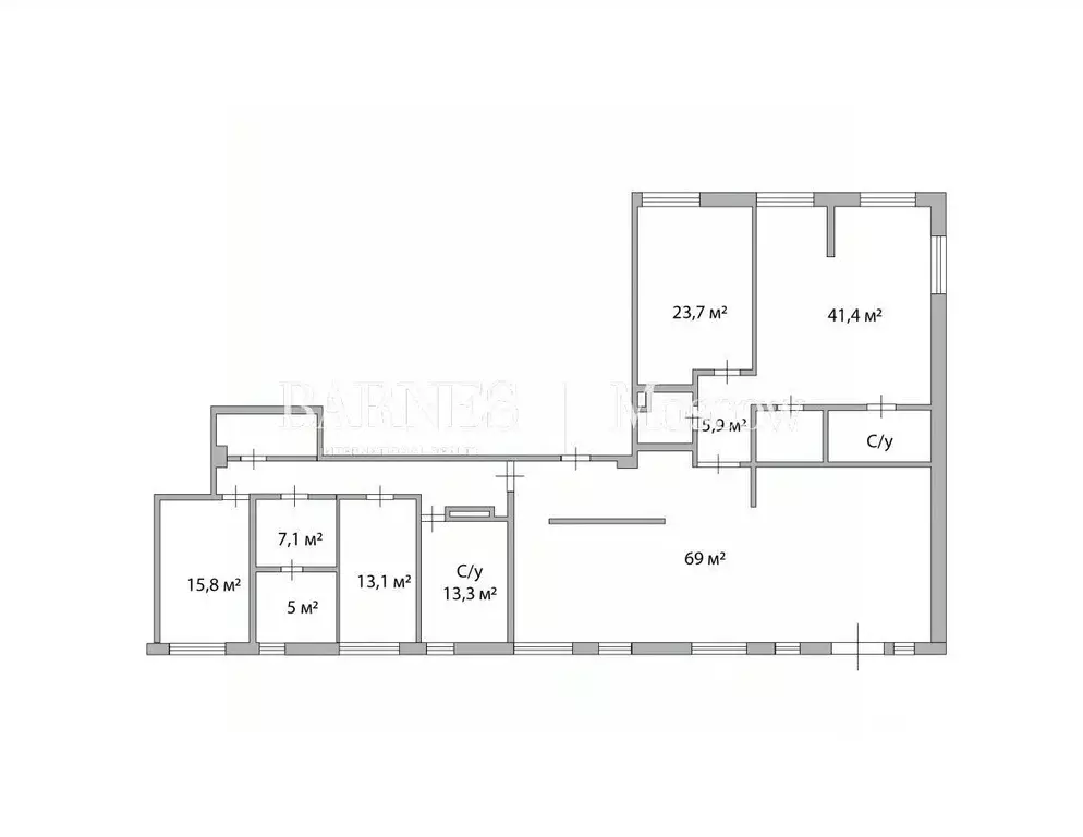 5-к кв. Москва 3-я Фрунзенская ул., 5к1 (250.0 м) - Фото 1