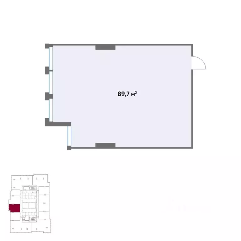 Офис в Москва Кинематографический кв-л,  (90 м) - Фото 1