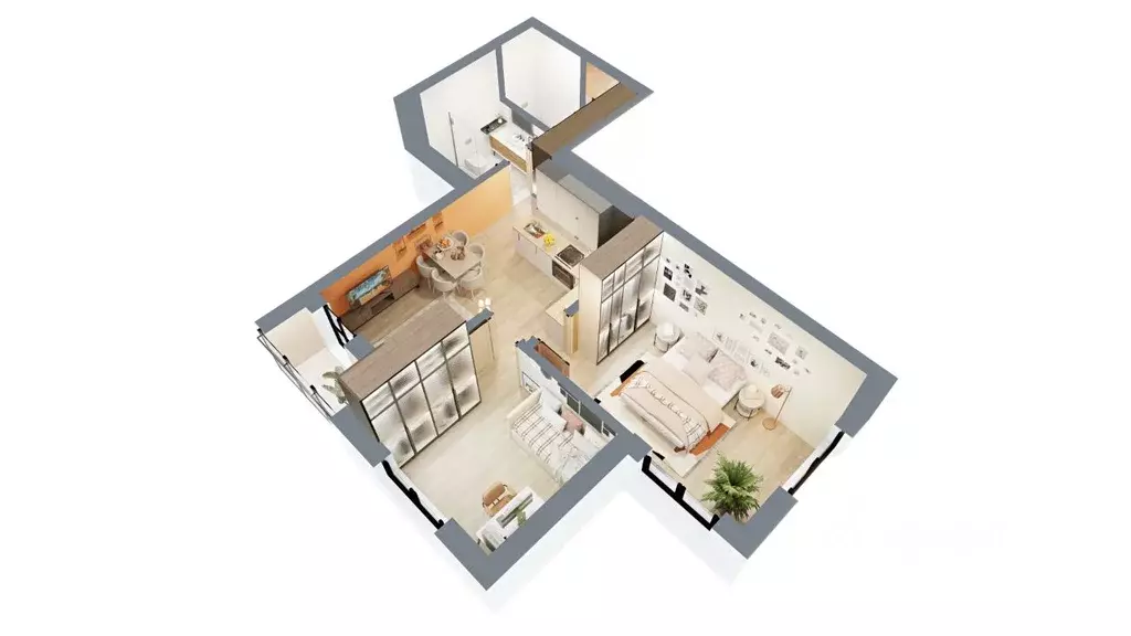 2-к кв. Башкортостан, Нефтекамск ул. Строителей, 29А (58.58 м) - Фото 2