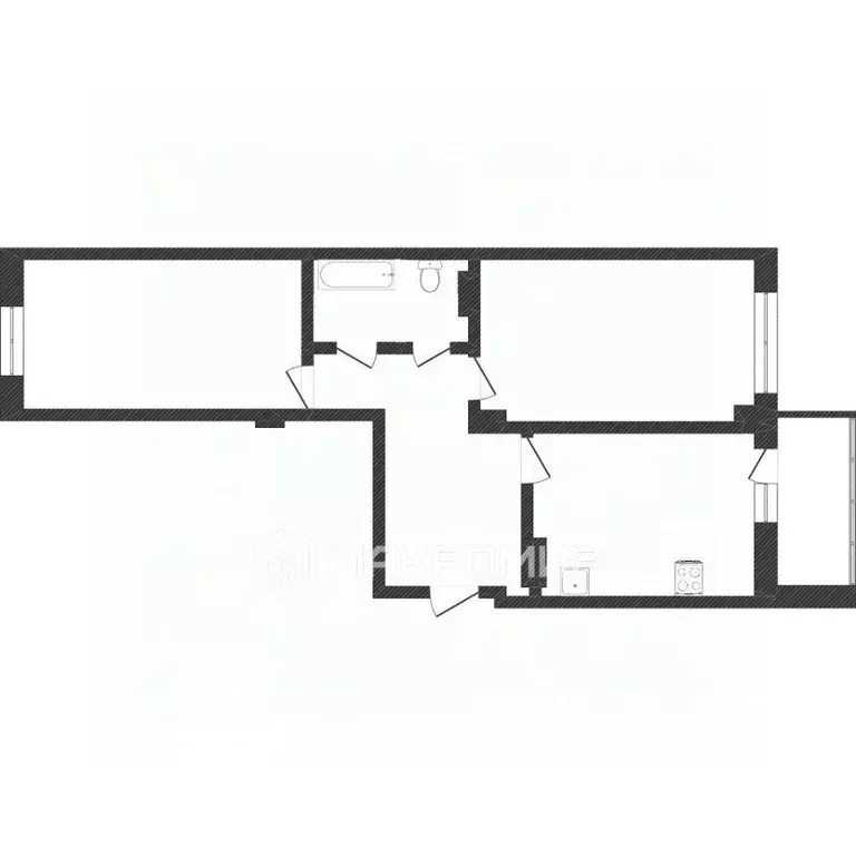 2-к кв. Ханты-Мансийский АО, Сургут Университетская ул., 17 (72.7 м) - Фото 1